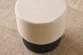 Patara Serisi Krem Renk Silindir Puf