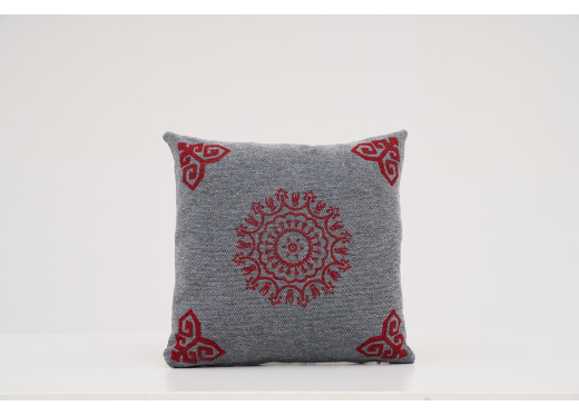 Aka Moyo Özel Ahşap Baskı Etnik Desenli Kare Kı..